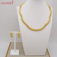 fashion luxury simple jewelry dubai gold color jewelry sets for women superior quality brazilian long earrings gift party