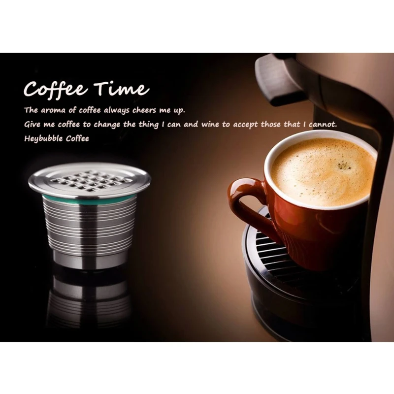 

Stainless Steel Refillable Coffee Capsule Filter Reusable Espresso Strainer Set Dropshipping