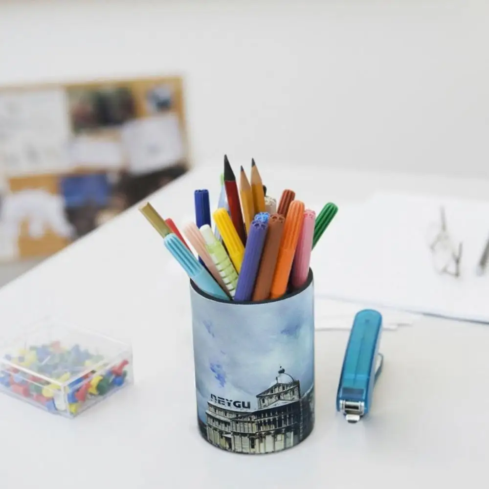 Аккуратное настольное хранение канцелярских принадлежностей ваза для