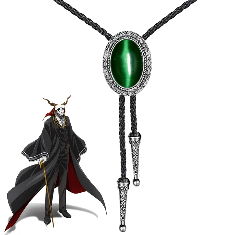 

Anime The Ancient Magus' Bride Elias Ainsworth Cosplay Pendant Bolo Tie Fashion Unisex Ties Necklace Props