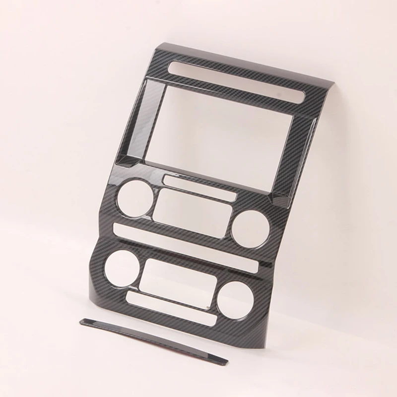 

Carbon Fiber Center Control Navigation Panel Cover Trim Air Conditioner Outlet Frame Accessories For Ford F150 2020