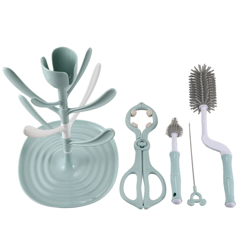 Силиконовый набор кистей для чистки бутылочек сосков инструмент бутылки с