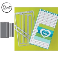 qwell 5pcsset rounded rectangle banners cover metal cutting dies set 2021 new diy scrapbooking album cards paper craft