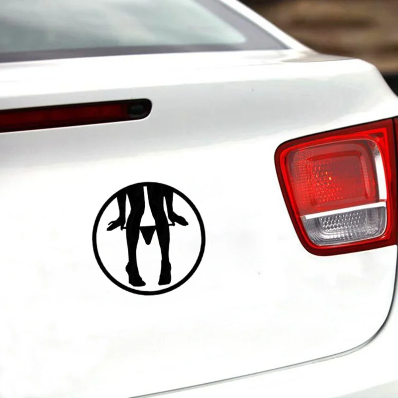 

Reflective Sexy Panty Dropper Reflective Car Sticker And Decal Rear Windshield Bumper Cover Scratches Car Accessories KK15*15cm