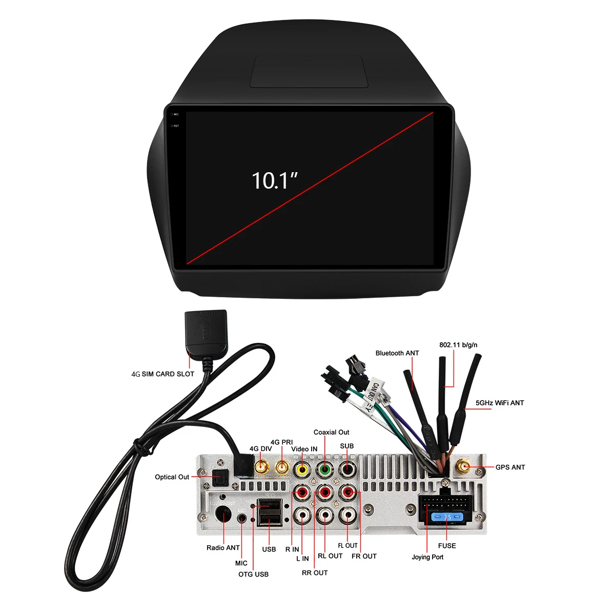 Автомагнитола 10 дюймов Android стереомагнитола Магнитола 1280*720 для Hyundai IX35 tucson 2011 2015