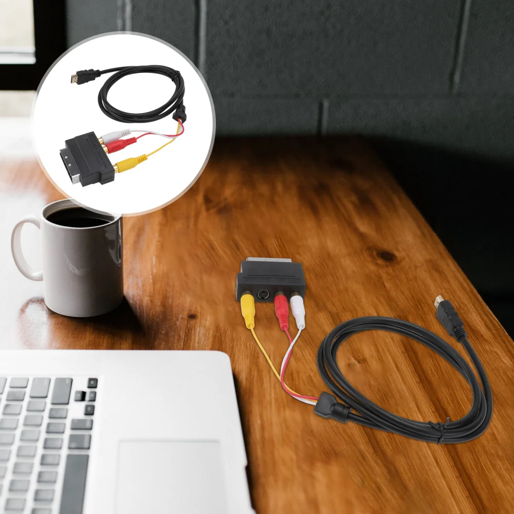 

1Set Creative to 3RCA Connecting Cable Practical Home Adapter Cable Black