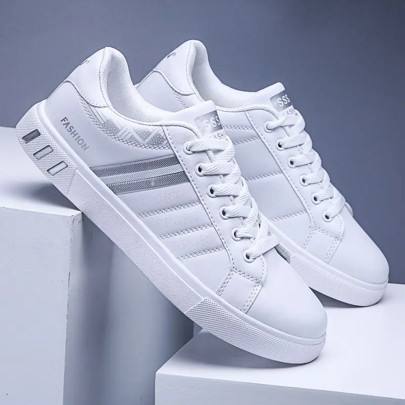 Spring Autumn White Shoes Men Men's Casual Fashion Sneakers Street Cool Man Flat Footwear zapatos de hombre | Обувь