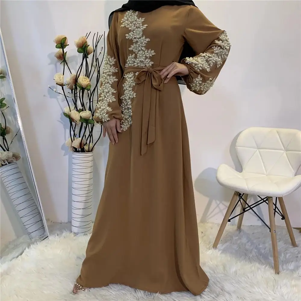 Женское платье хиджаб Eid Mubarak Abaya мусульманское в турецком и мусульманском стиле