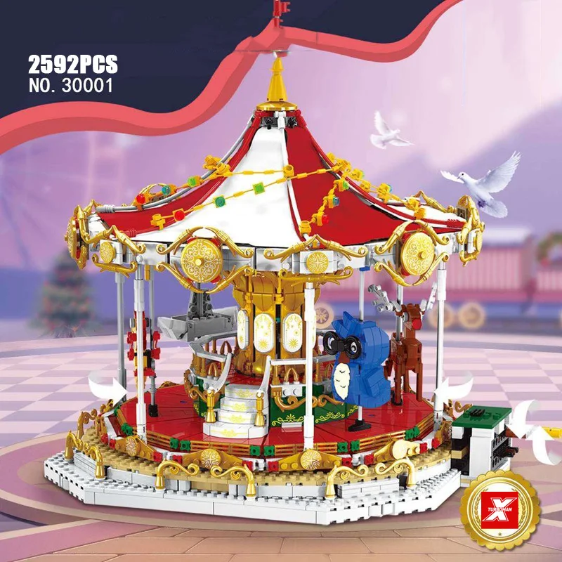 Создание парка развлечений Andersen сказочные сказки карусель moc строительный блок