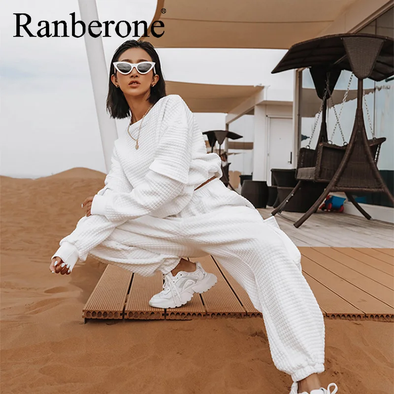 2 Piece Suits Spring Autumn New Women Fashion Outfits Women's Casual Sweater Suit Sports Trousers Fitness Clothing Female