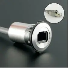 22 мм металлическая панельная розетка RJ45 Мама папа с кабелем (60 см 150 см)|connector