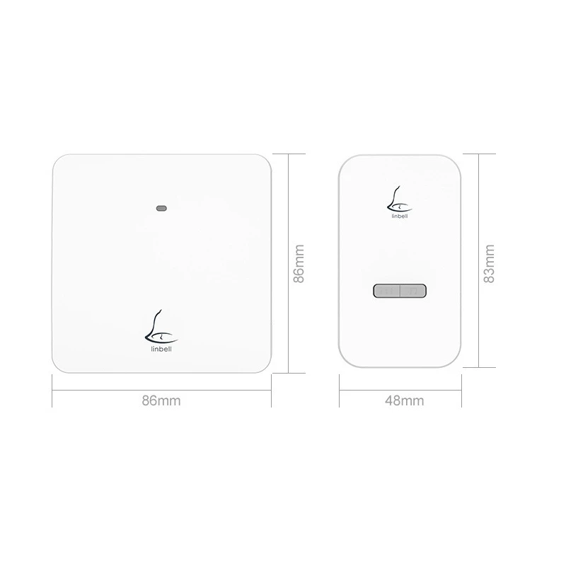 

LinBell Smart Wireless Doorbell Home Security Chimes Doorbell 36 Songs with Waterproof Press Button