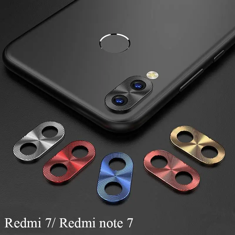 Металлический чехол для камеры защитный Xiaomi Redmi Note 7 Pro Xiomi Mi 8 8SE MI 9 алюминиевый с