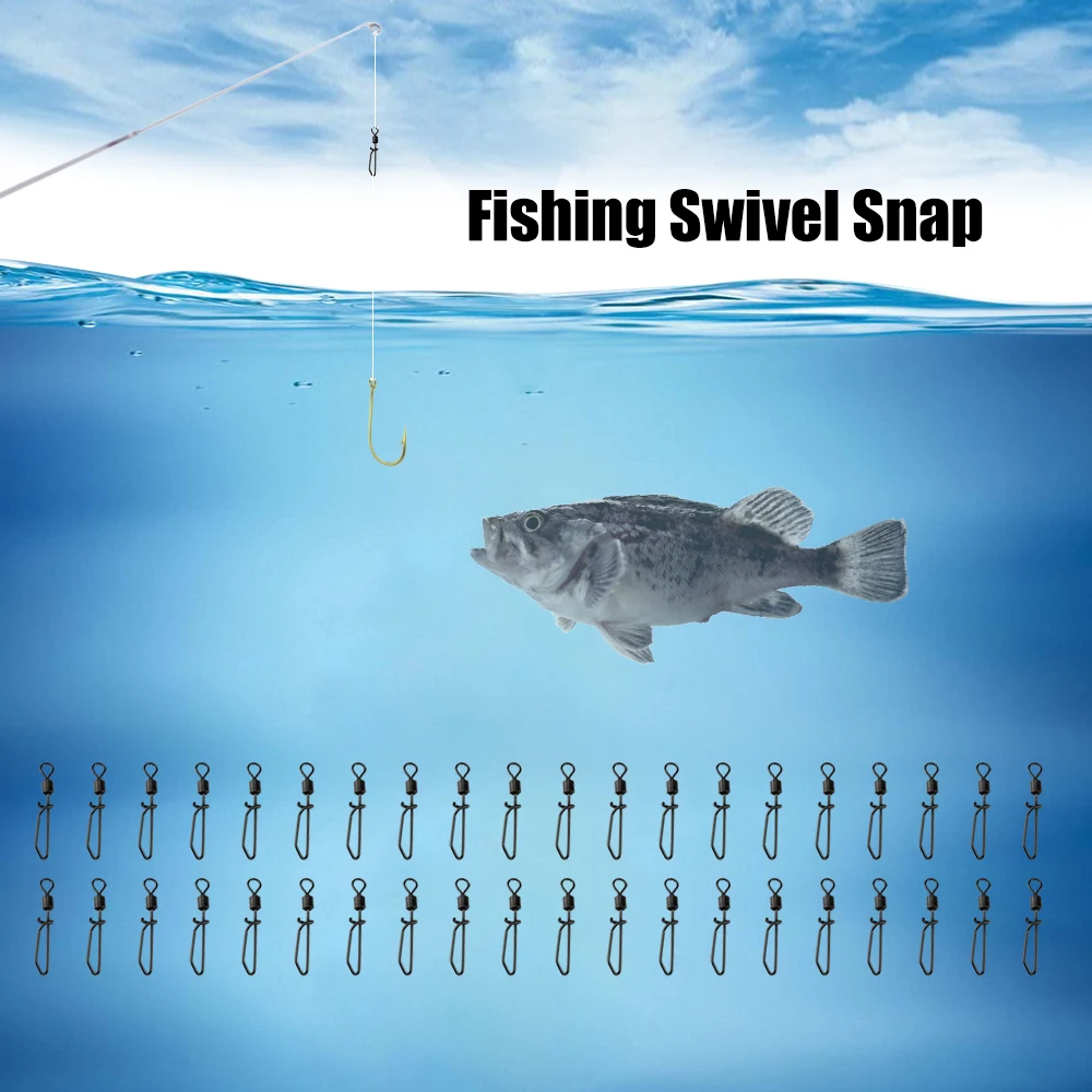 20/40 шт. рыболовный Вертлюг оснастка рыболовные Вертлюги Карп Рыбалка Терминал