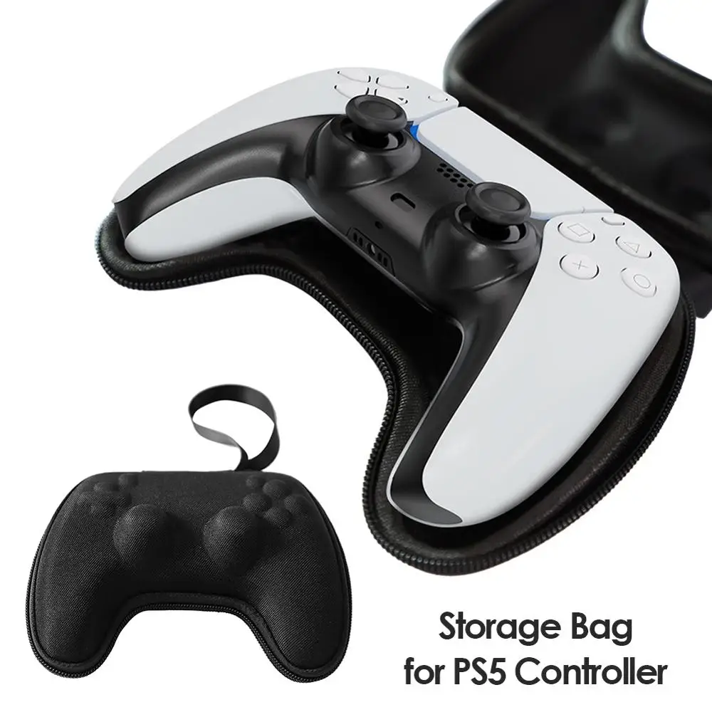 

EVA Hard Storage Bag Carrying Case for PS5 Dual Sense Controller Housing Shell Shockproof Protective Cover Case for PS5 Gamepad