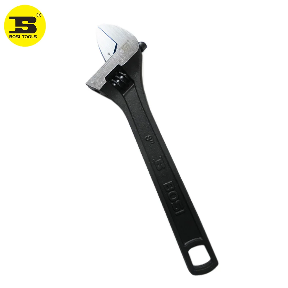 

Free Shipping BOSI 8" Blacken Adjustable Wrench Hand Spanner Tool