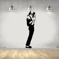 free shipping michael jackson home decorations pvc decal vinyl stickers background wall art decal