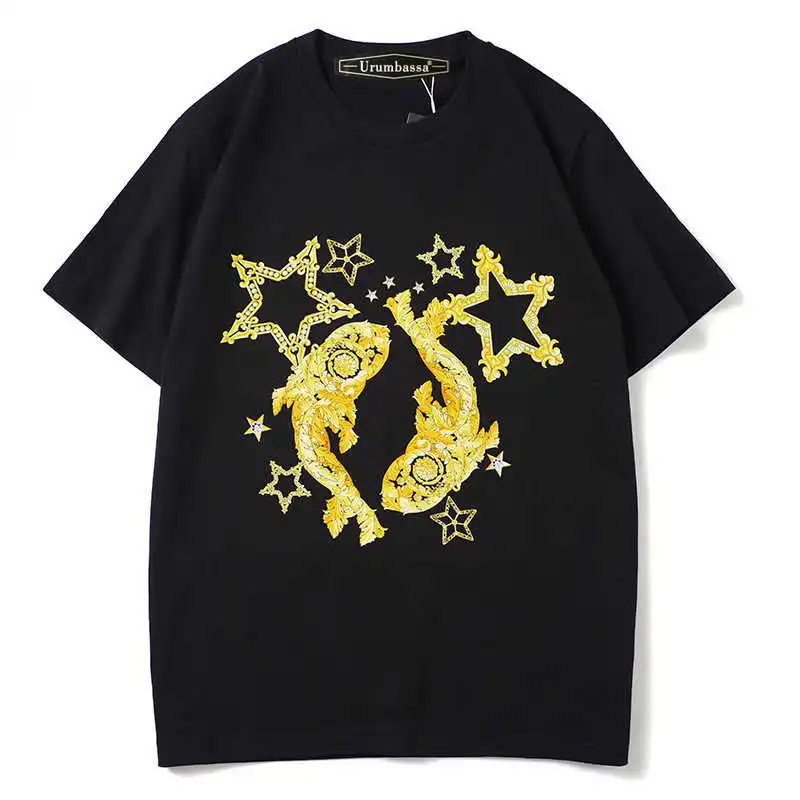 

New Men/women's arrival cotton T-shirt Chic women fashion print loose Tee tops B182