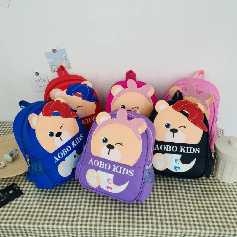 

New Cartoon Bear Children Backpack Kindergarten Schoolbag Cute Boys And Girls Backpack Bag Baby bags mochila infantil School bag