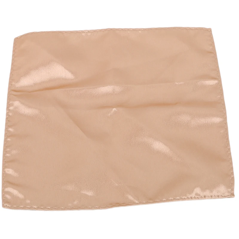 Мужские атласные однотонные костюмы Карманный платок для мужчин Свадебный