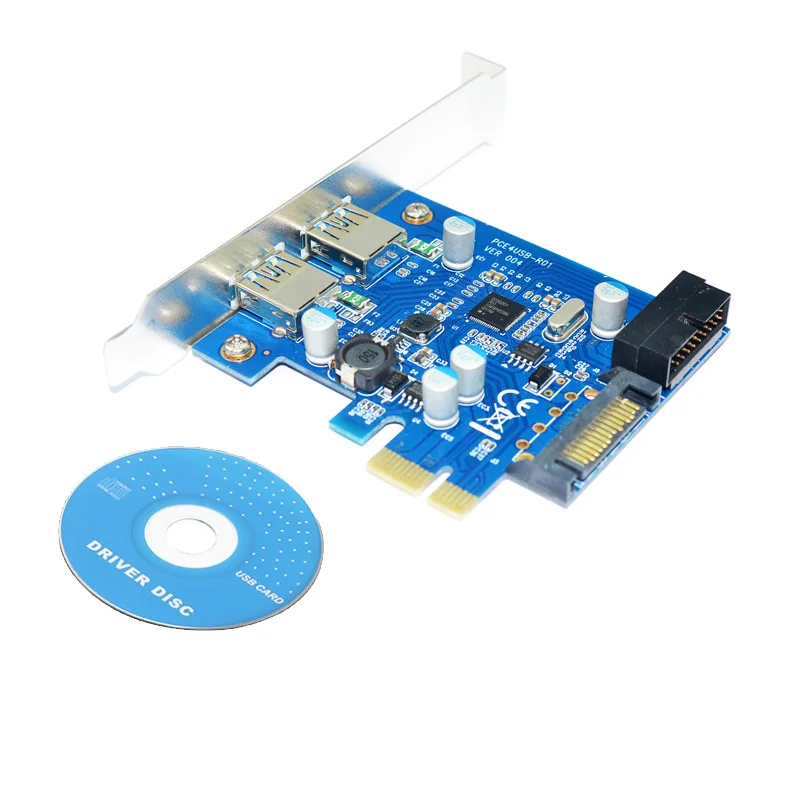 Плата расширения PCIe USB 3 0 и передняя панель 5 PCI Express на 2 USB3 внутренний разветвитель