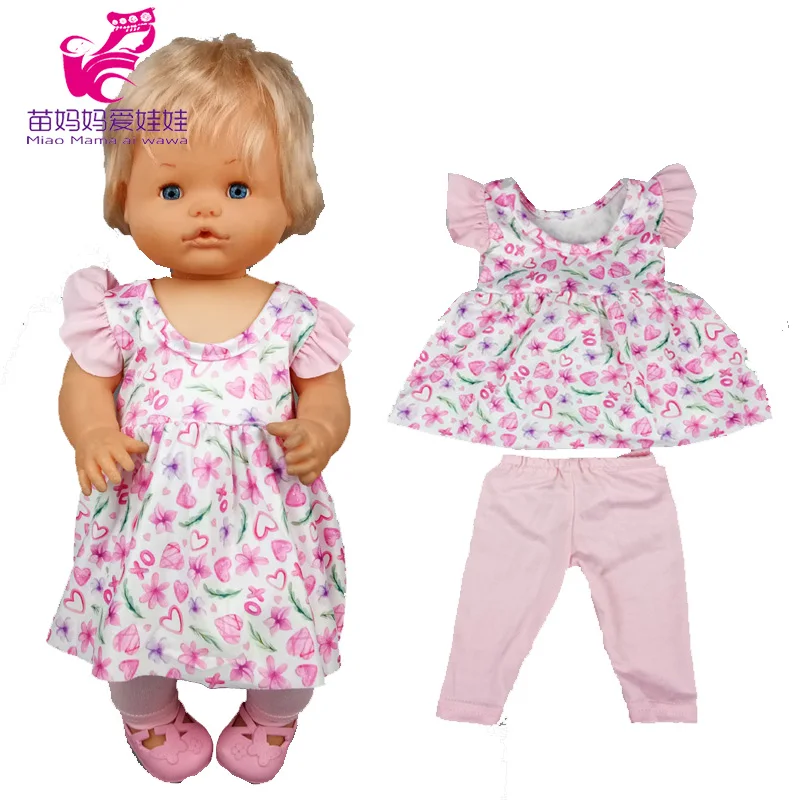 

Кукольное платье Nenuco Ropa y su Hermanita, 40 см, Кукольное Цветочное платье, чулки