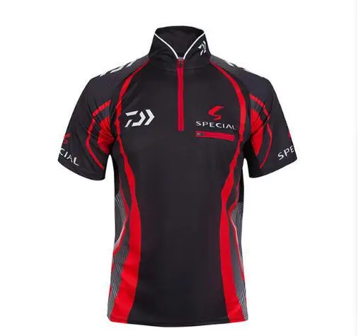 

New Beand Daiwa Fishing T Shirt Outdoor Sports Short Sleeve Hiking Camping Clothing Anti Uv Clothes Jersey Hiking Data Dawa