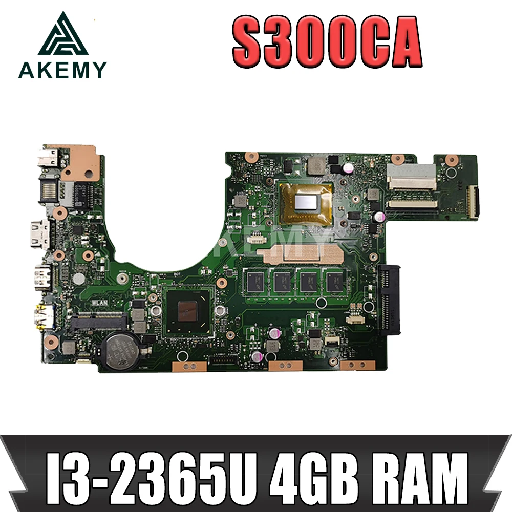 

original S300CA mainboard S300 S300CA S300C I3-2365U 4GB RAM For ASUS laptop motherboard