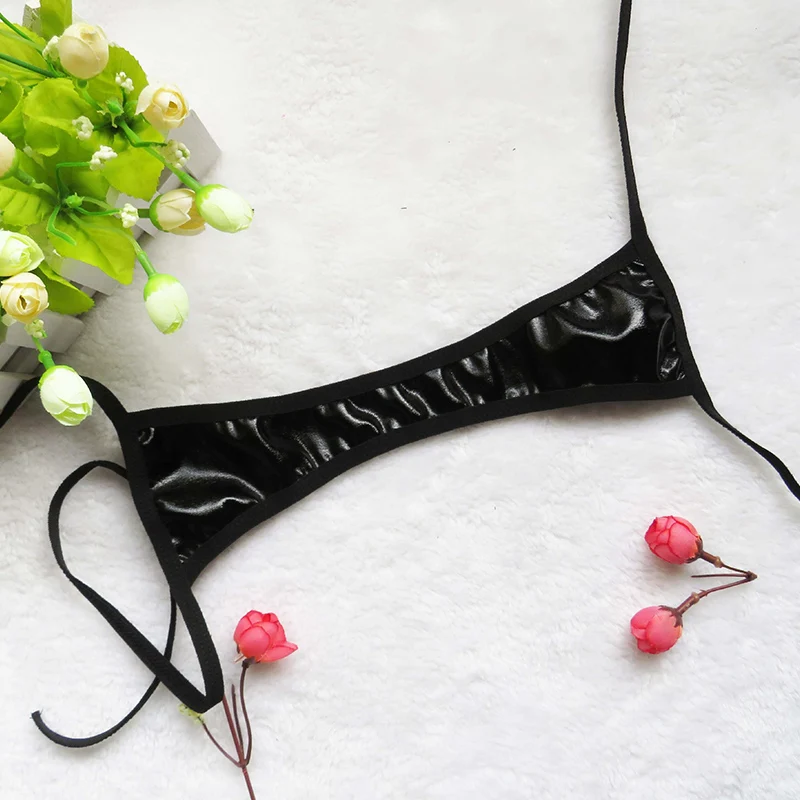 2020 Новые блестящие стринги микро бикини женские сексуальные Серебристые