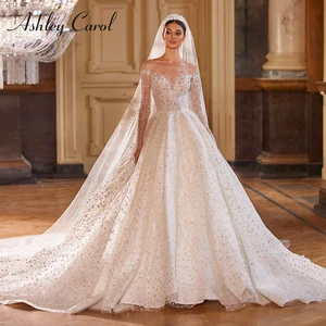 Женское свадебное платье с длинным рукавом Ashley Carol, 2024