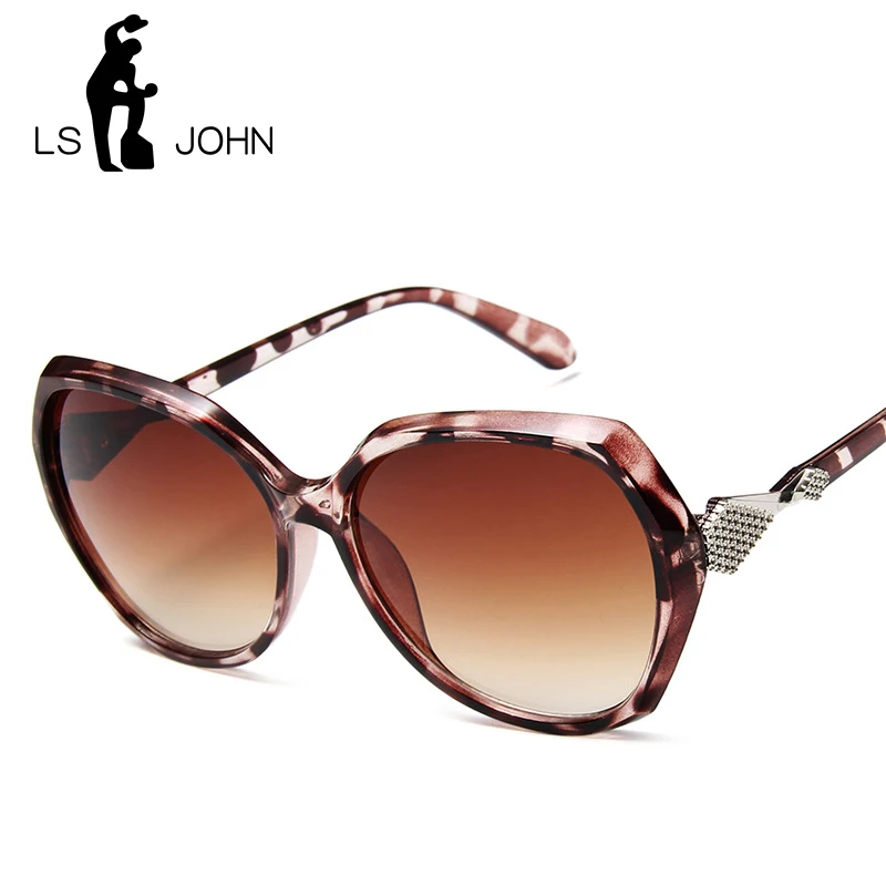 Очки солнцезащитные женские большие с градиентными линзами и бабочкой|Женские