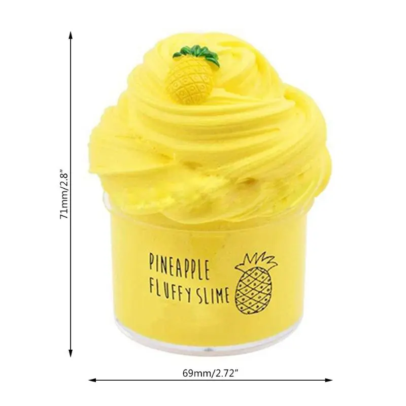 

57EE 4Pcs Butter Slime with Candy Slime Watermelon Slime and Pineapple Slime Super Soft Birthday Gifts