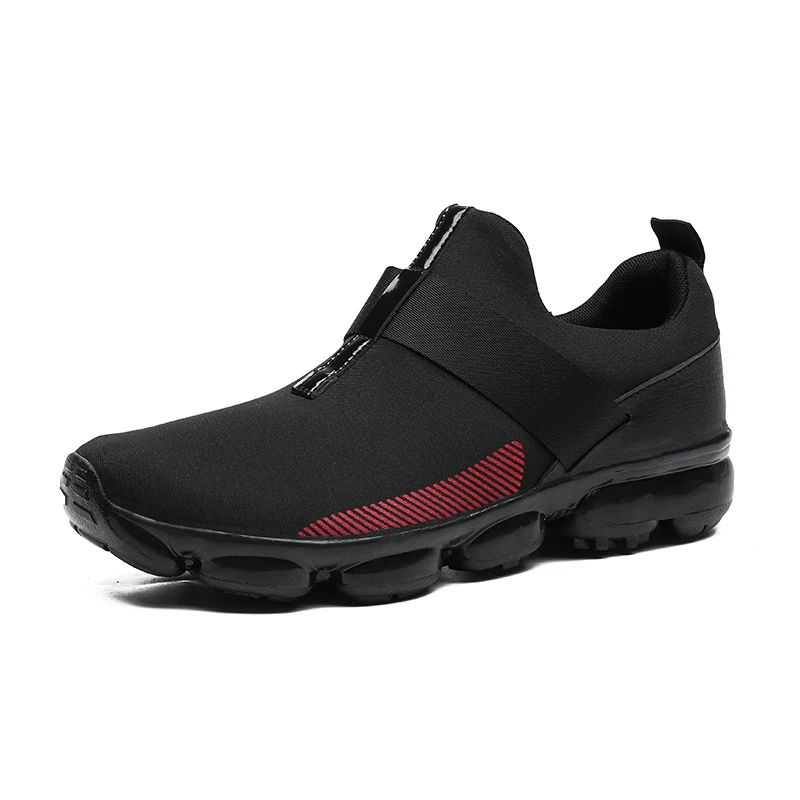 

New Stretch Fabric Flat Shoes Men Slip on Male Loafers Black Casual Mens Shoes Summer Outwear Shoes Lightweight Running Shoes