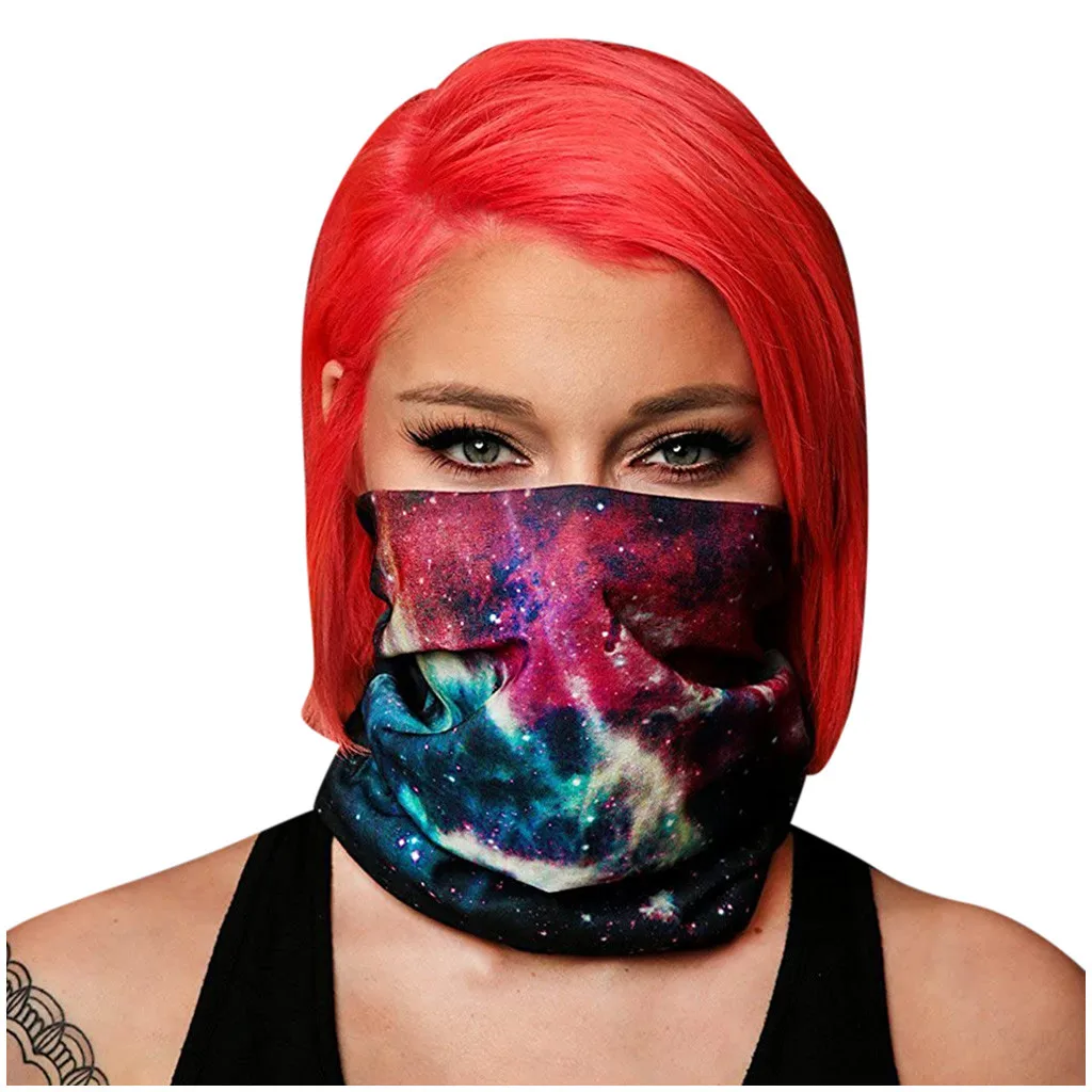 Уличная спортивная маска для лица с цветочным принтом модный дышащий Женский