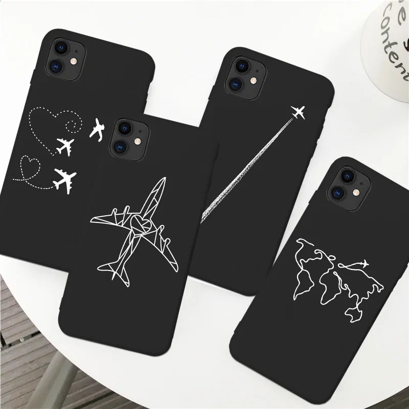 Дорожный телефонный чехол с картой мира для iPhone 13 12 11 Pro max XR XS Max X силиконовый