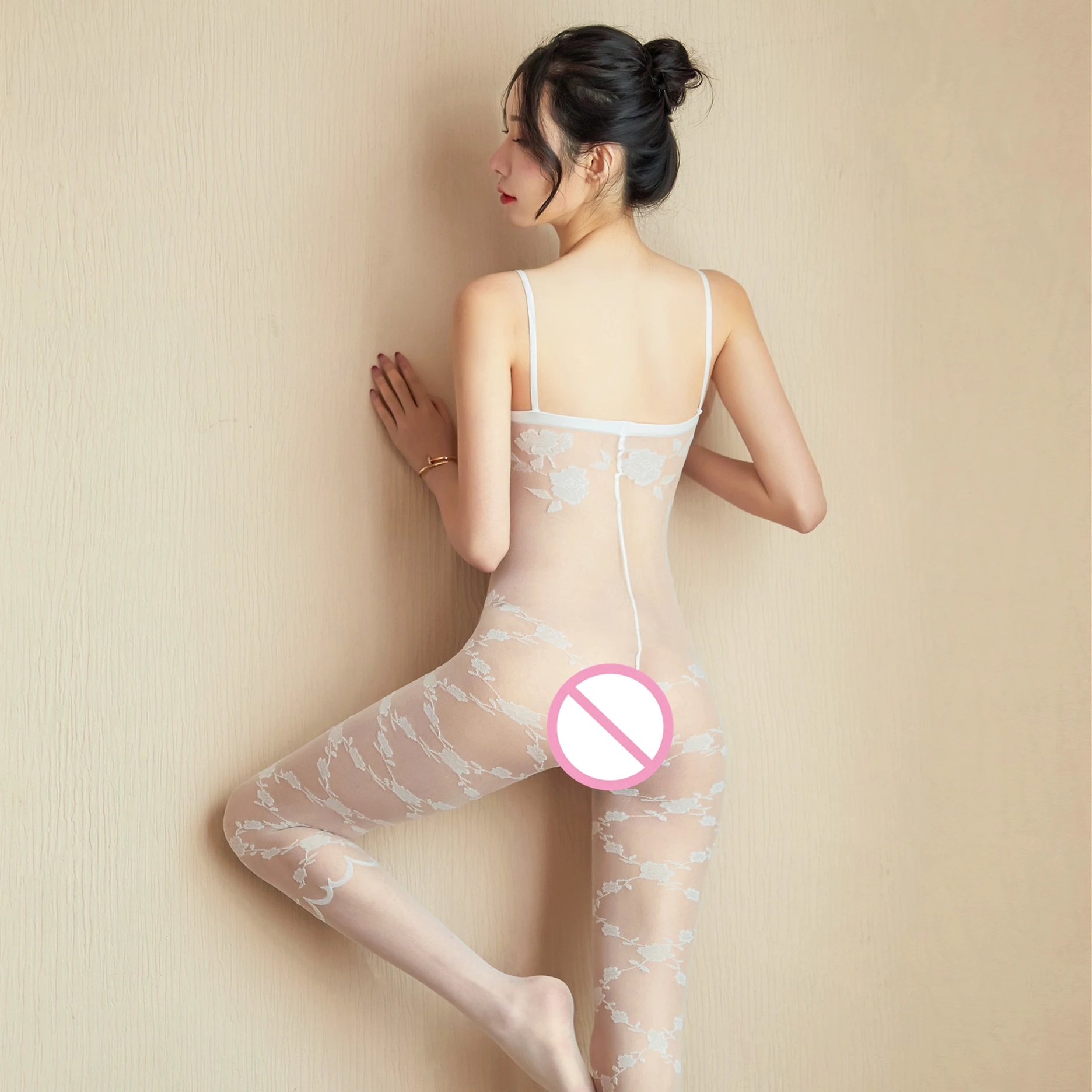 Сексуальное эротическое нижнее белье боди с открытой промежностью комбинезон