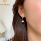 Серьги-гвоздики XIYANIKE серебряного цвета в форме сердца для женщин и девушек, милые буквы, роскошные новые модные ювелирные изделия, подарочные серьги