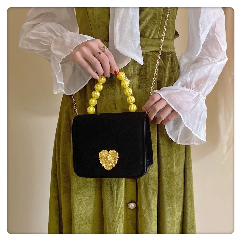 Роскошный винтажный бархатный вечерний клатч на цепочке дамские сумочки