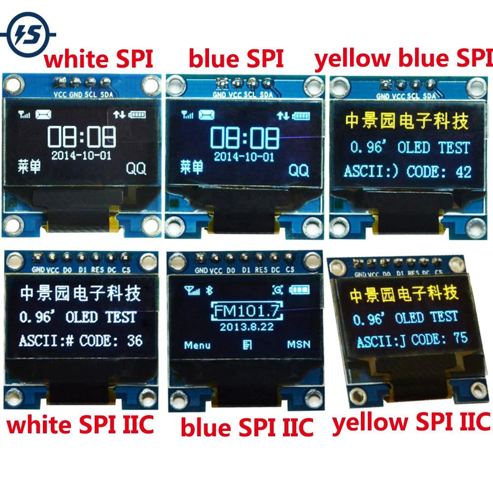 0.96 Дюймовый OLED Дисплей модуль для Arduino IIC серийный 128X64 I2C SSD1306 12864 STM32 LCD экранная плата GND VCC SCL SDA on