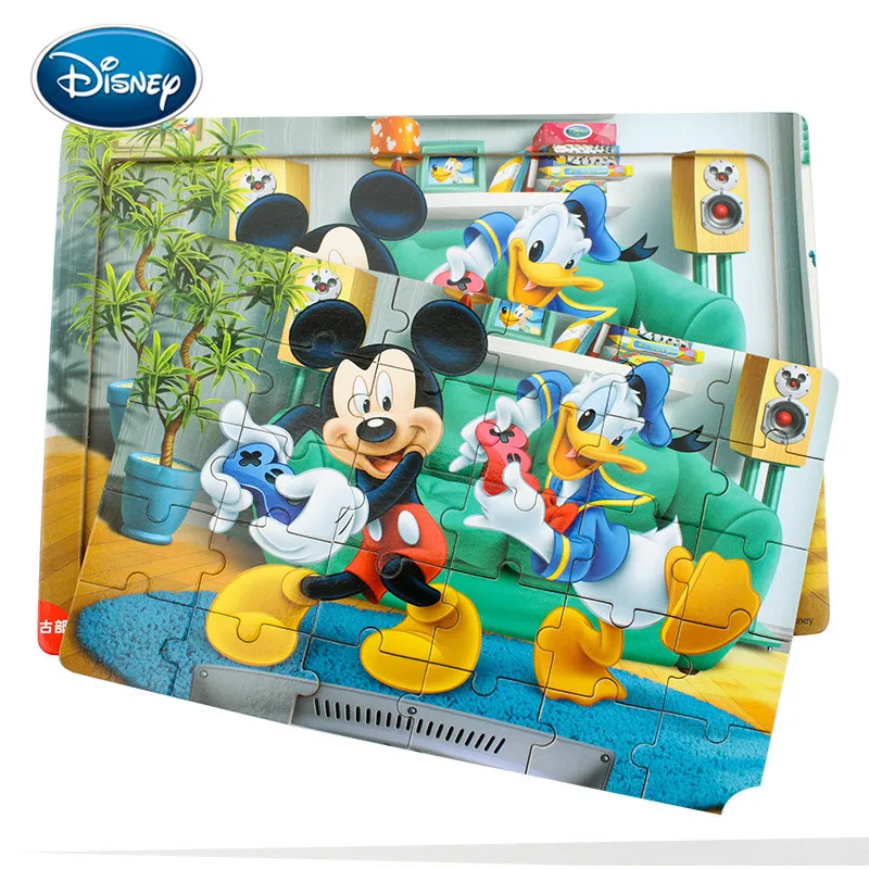Disney Дети 30 купюр достоинством в деревянную раму головоломки для детей младшего