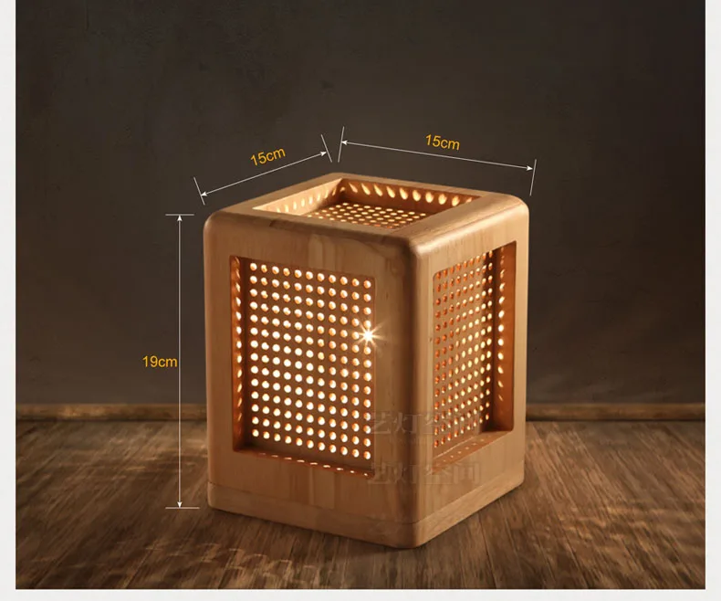 Современная настольная лампа деревянная книга ночник E27 база светодиодная в