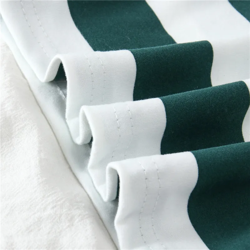 Casual Women Sets 2 Piece Relaxed Striped Short Sleeve Outfits T Shirt and Pants Suit Two Set Tracksuit Sweatsuit Clothes | Женская