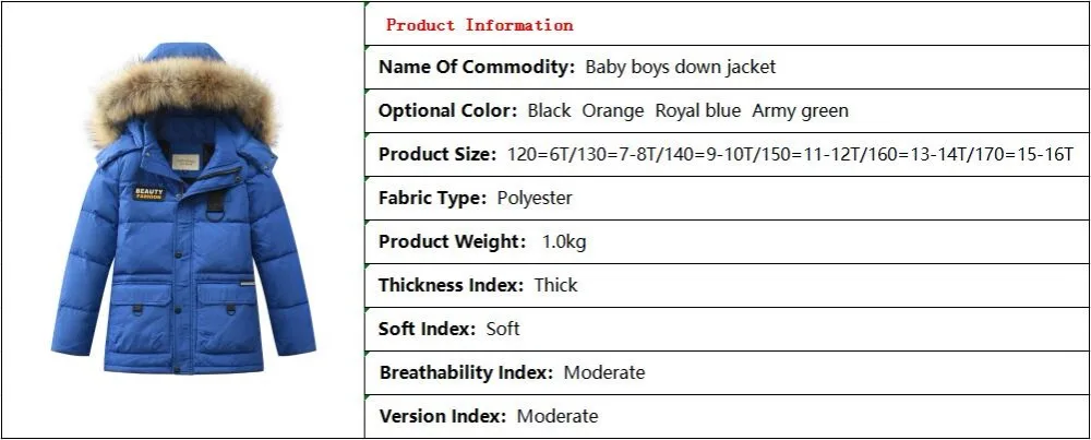 Новинка года; пуховик для мальчиков розничная ; Брендовое детское зимнее теплое плотное белое пуховое пальто Высококачественная куртка с меховым капюшоном для подростков