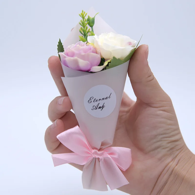 Ручной работы Имитация ремесла мини букет поддельный Цветущий пион