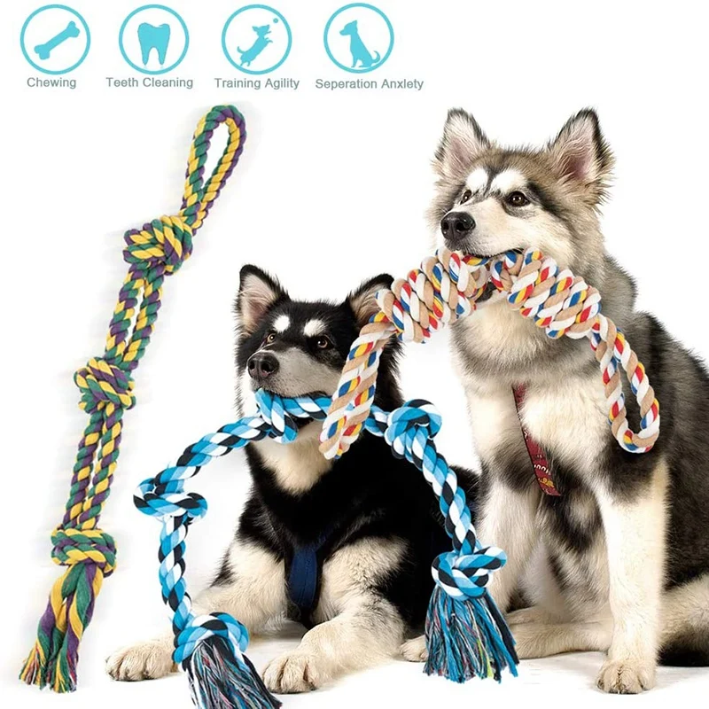 

Dog Toys for Aggressive Chewers Designed for Tough Large Dogs Medium Dogs Durable Dog Rope Toy Set of 3 Pieces