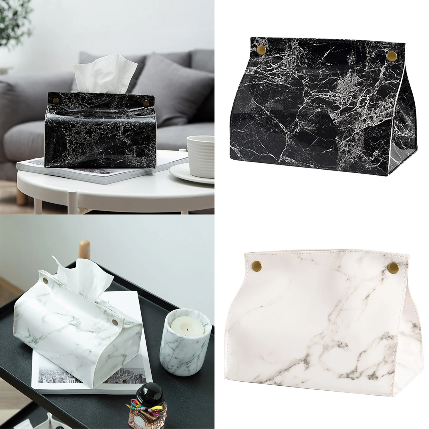 Бумажный Диспенсер Бумажных Салфеток для лица из искусственной кожи держатель