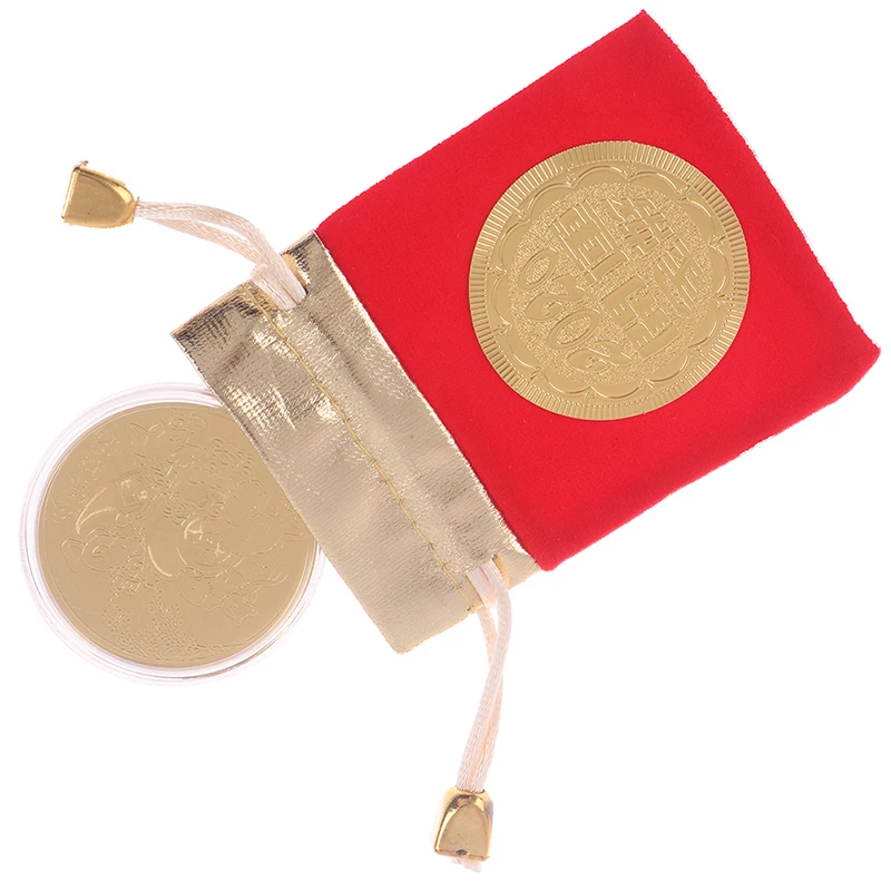 Мышь Крыса хорошая удача везучий подарок украшение памятная монета Новогодний