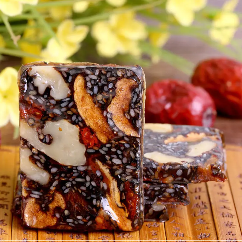 Pastel de gelatina de piel de burro de 500g con fecha roja, Wolfberry, listo para comer Donga, crema de Yuan s&oacute;lido, suplemento de belleza para sangre-2