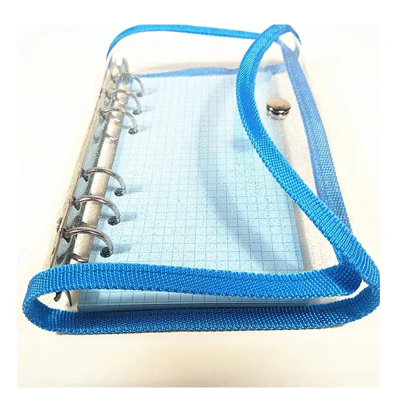 Прозрачный красочный блокнот A6 с 6 отверстиями водонепроницаемый дневник