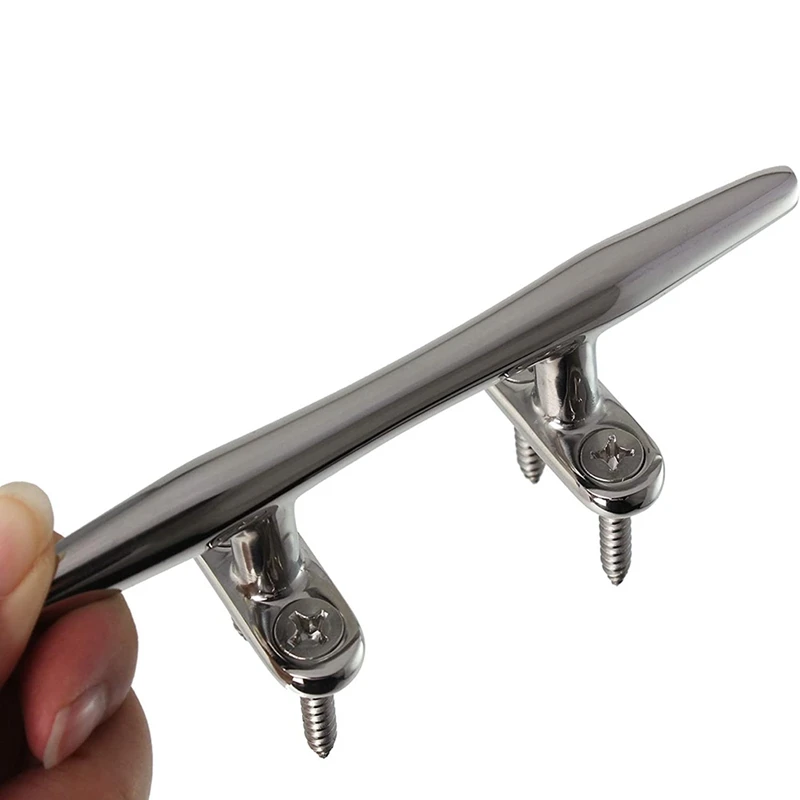 

1 Pcs 6 Inch 316 Stainless Steel Boat Cleat Open Base,Boat Stand